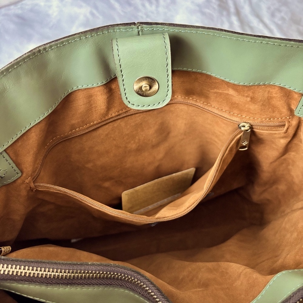 PATRICIA NASH Kemble Genuine Leather Sage Tote Shoulder Bag—NWT - Picture 10 of 16